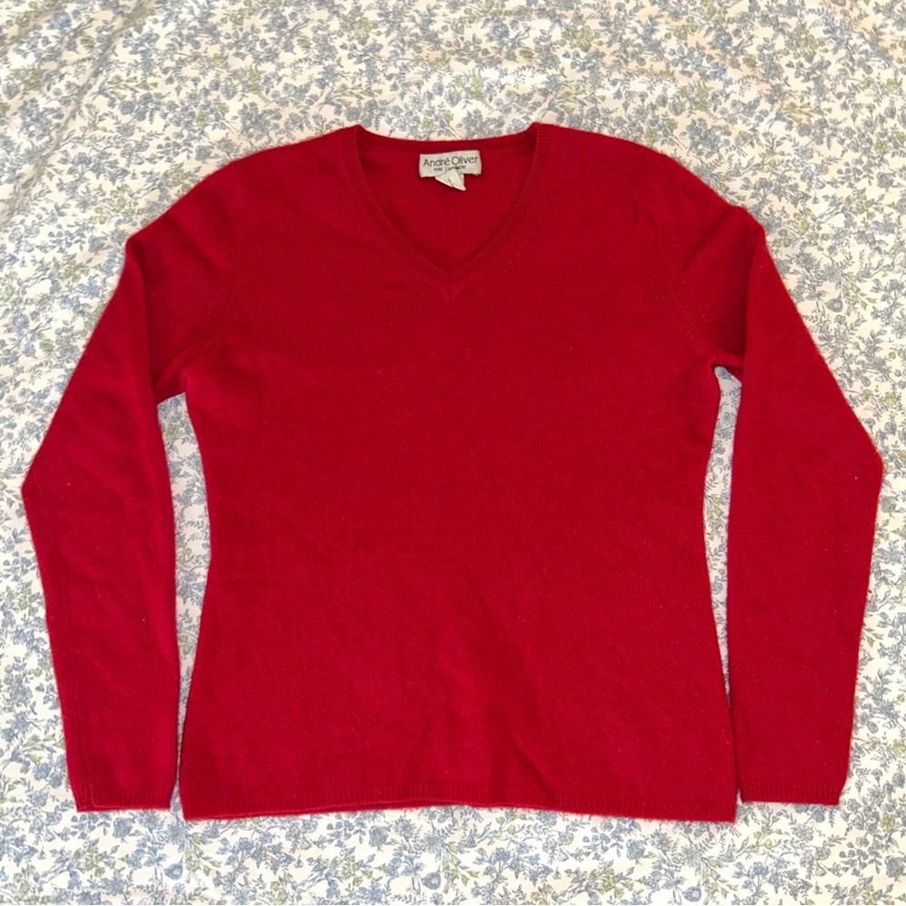 Andre Oliver Red cashmere sweater